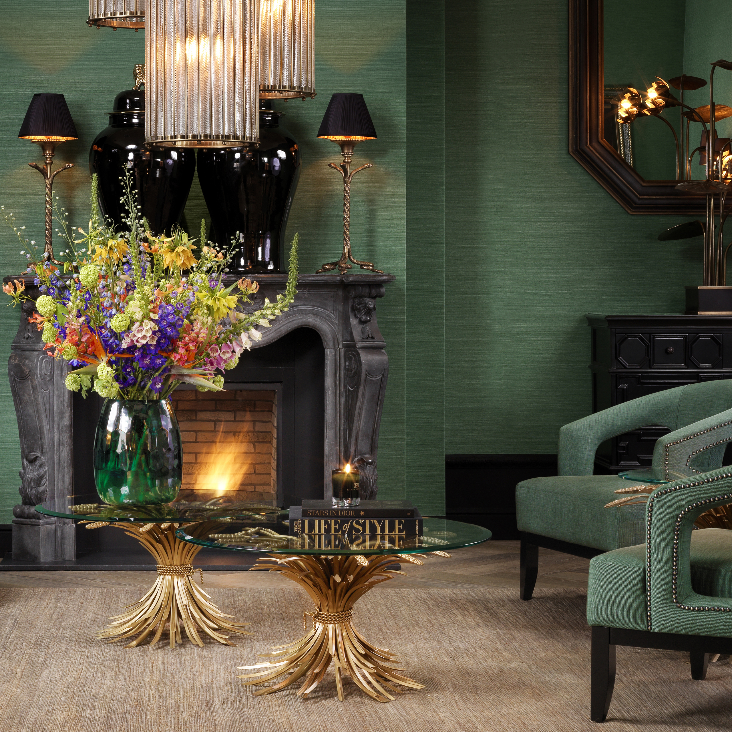 Bonheur Coffee Table Brass 90 cm Bonheur Soffbord Mässing 90 cm